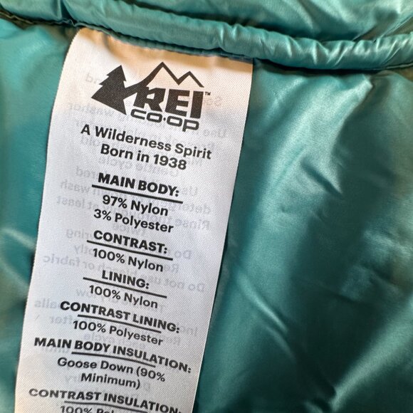 REI Coop Stormhenge 850 Down Hybrid Jacket Women's 2X Green - Picture 10 of 13